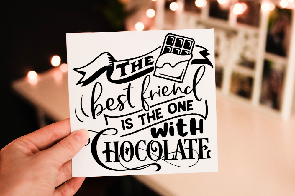 Best Friend Chocolate Birthday Card, Friend Birthday Card - Click Image to Close